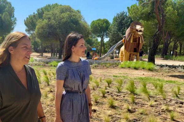 Imagen Majadahonda renueva el parque “Cerro del Aire” con grandes estructuras infantiles en forma de león, gorrión y búho