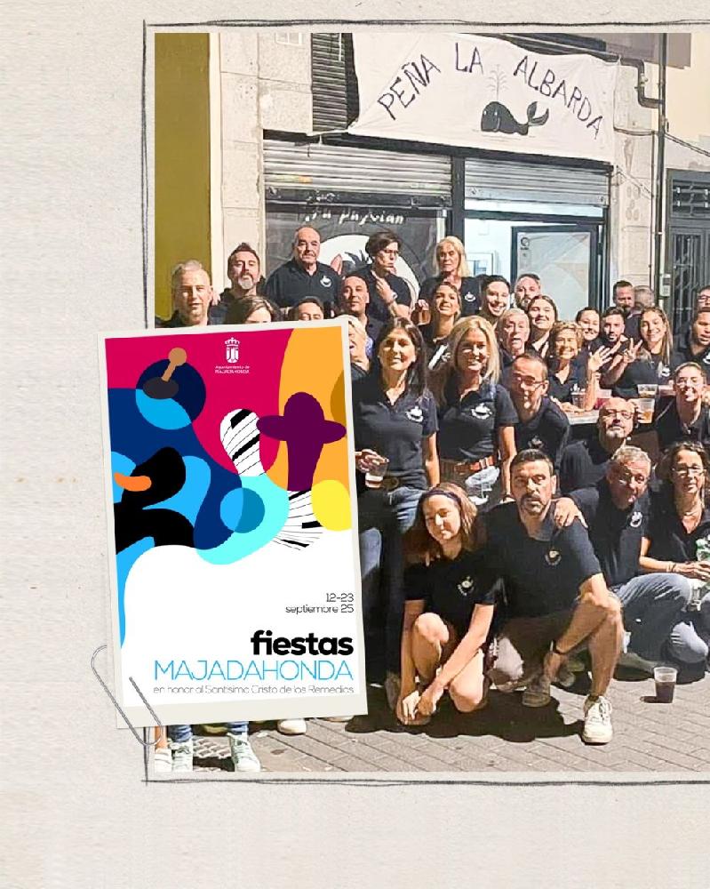 Imagen La Peña “La Albarda”, pregonera de las Fiestas Patronales de Majadahonda, en el 50º aniversario de su nacimiento