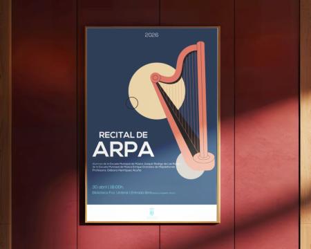 Imagen Libros y recital de arpa en vísperas del puente de mayo en Majadahonda    